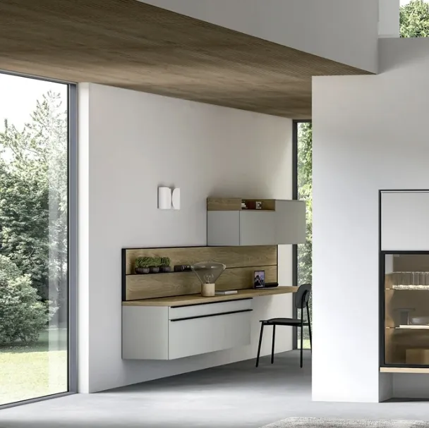 Mobile sospeso Living Glass di Arredo3